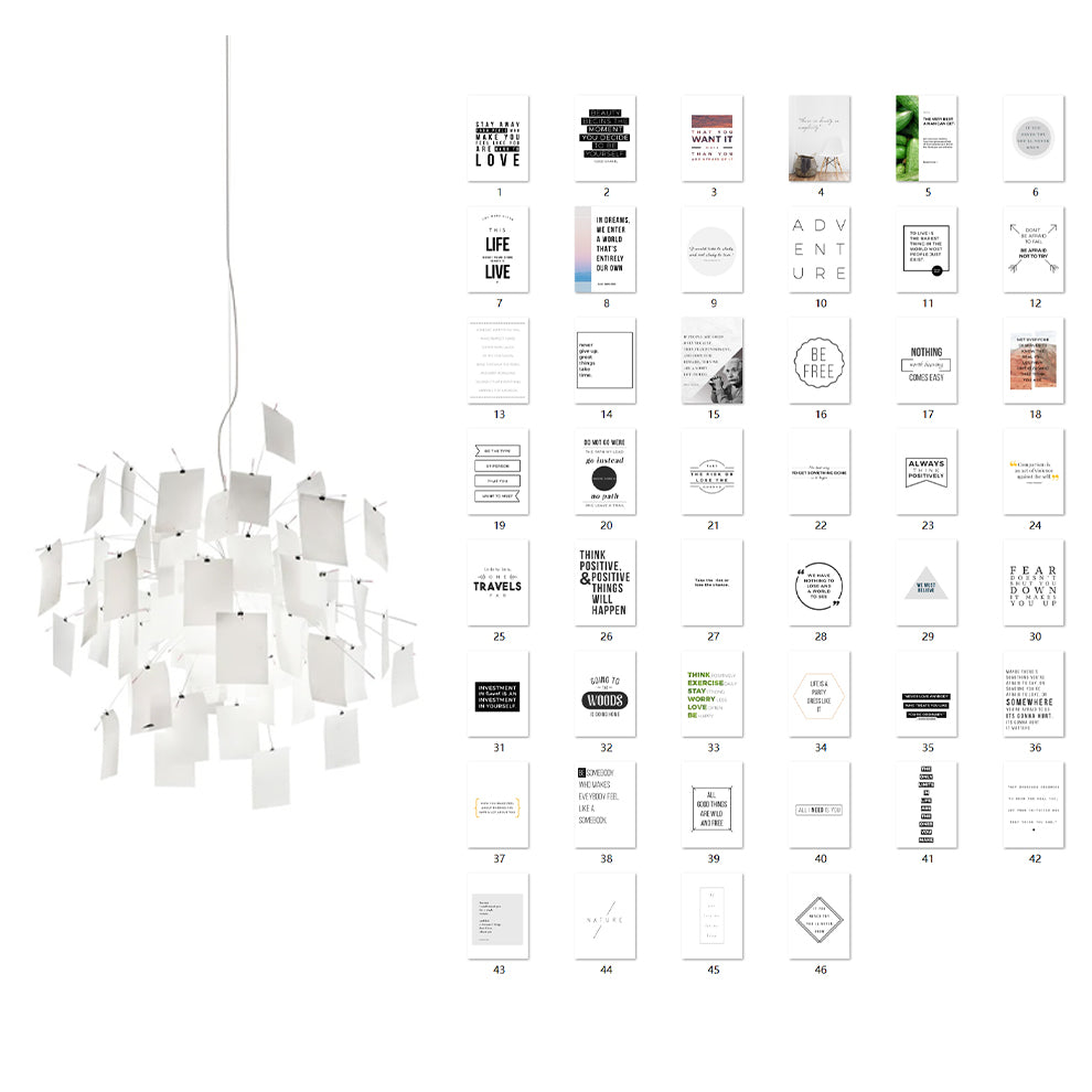 Luninena papier kroonluchter