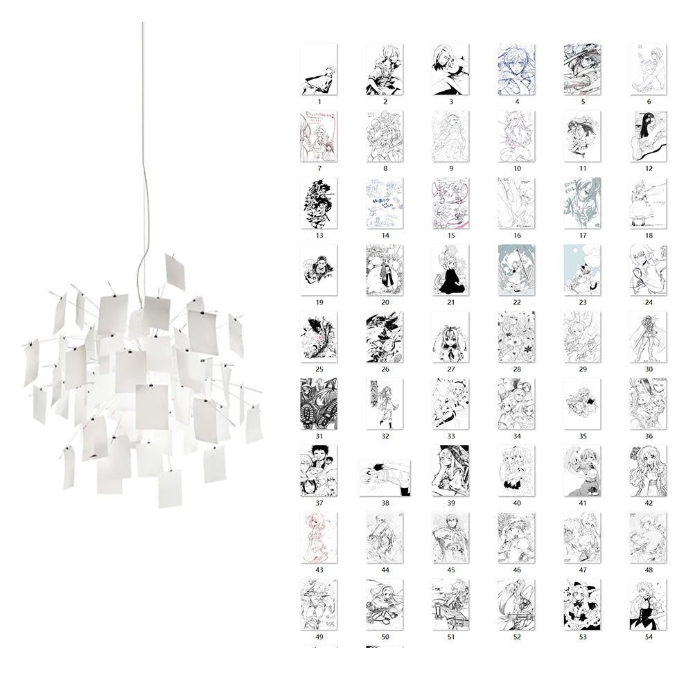 Luninena papier kroonluchter