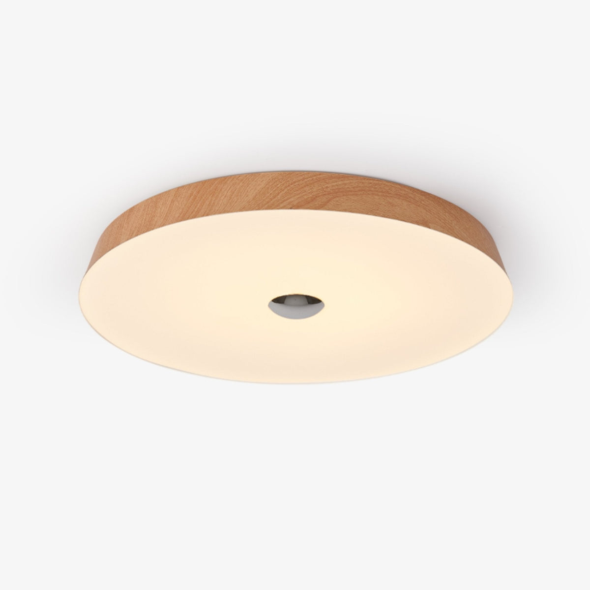 Ceshaora Moderne plafondlamp met minimalistisch walnoot houtkorrel