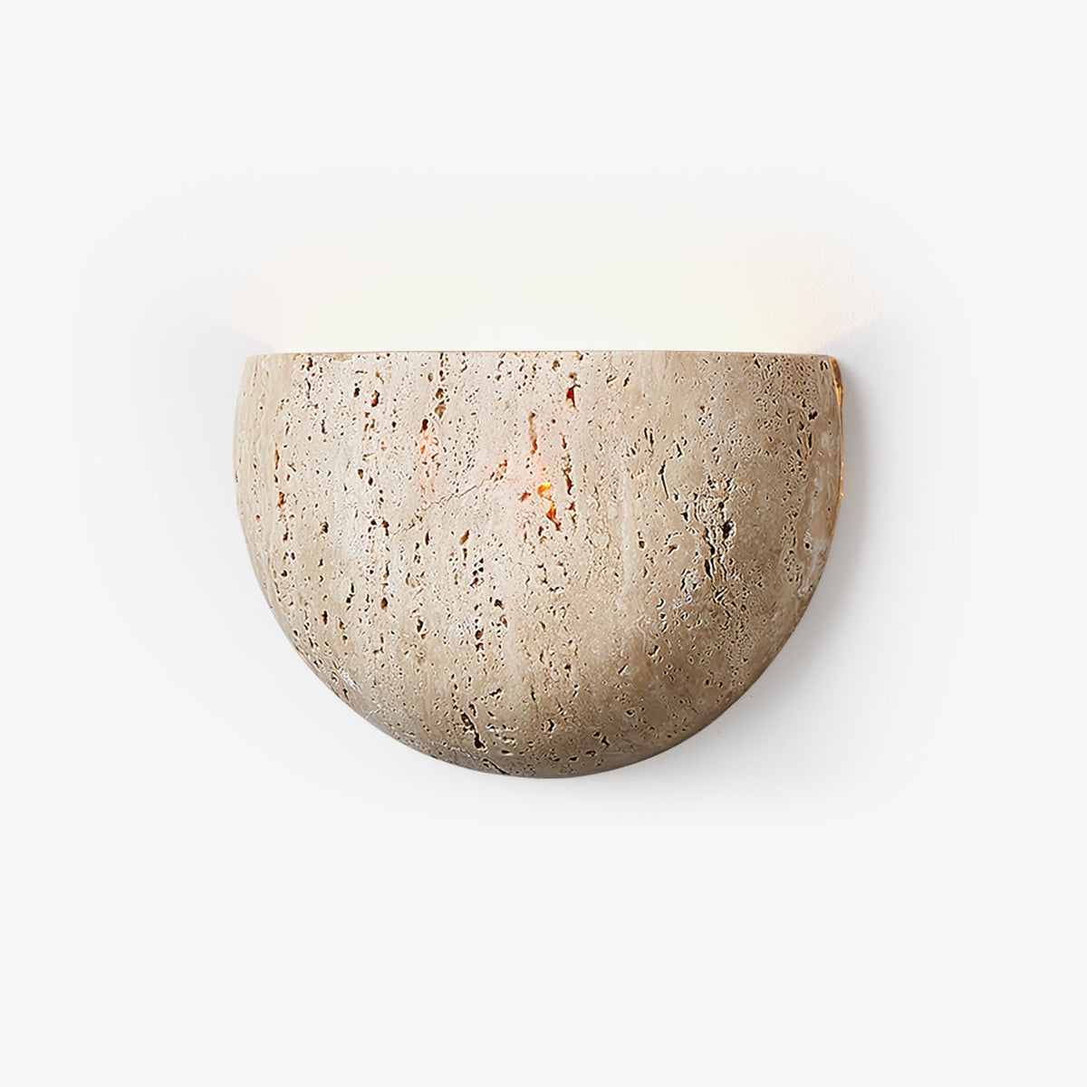 Armarel Half Moon travertin wandlamp
