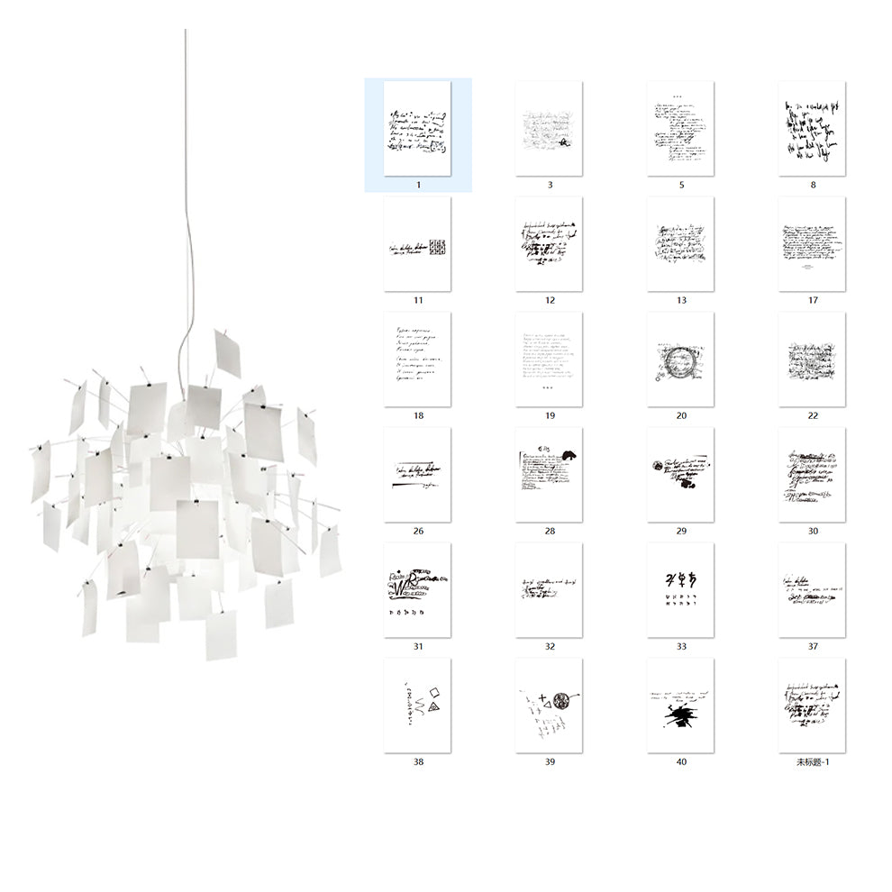 Luninena papier kroonluchter