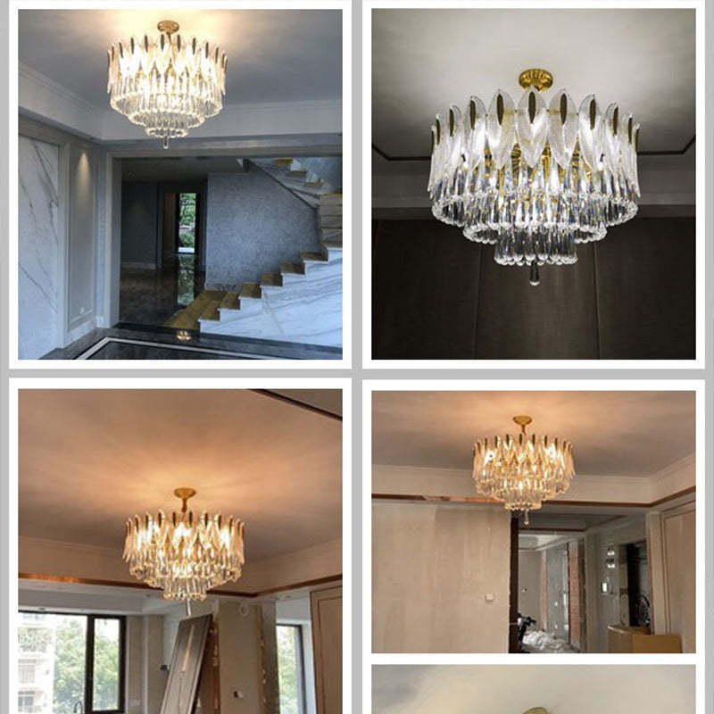 Marilyn Luxe Veerkracht Kroonluchter Metaal Kristal Woonkamer Eetkamer