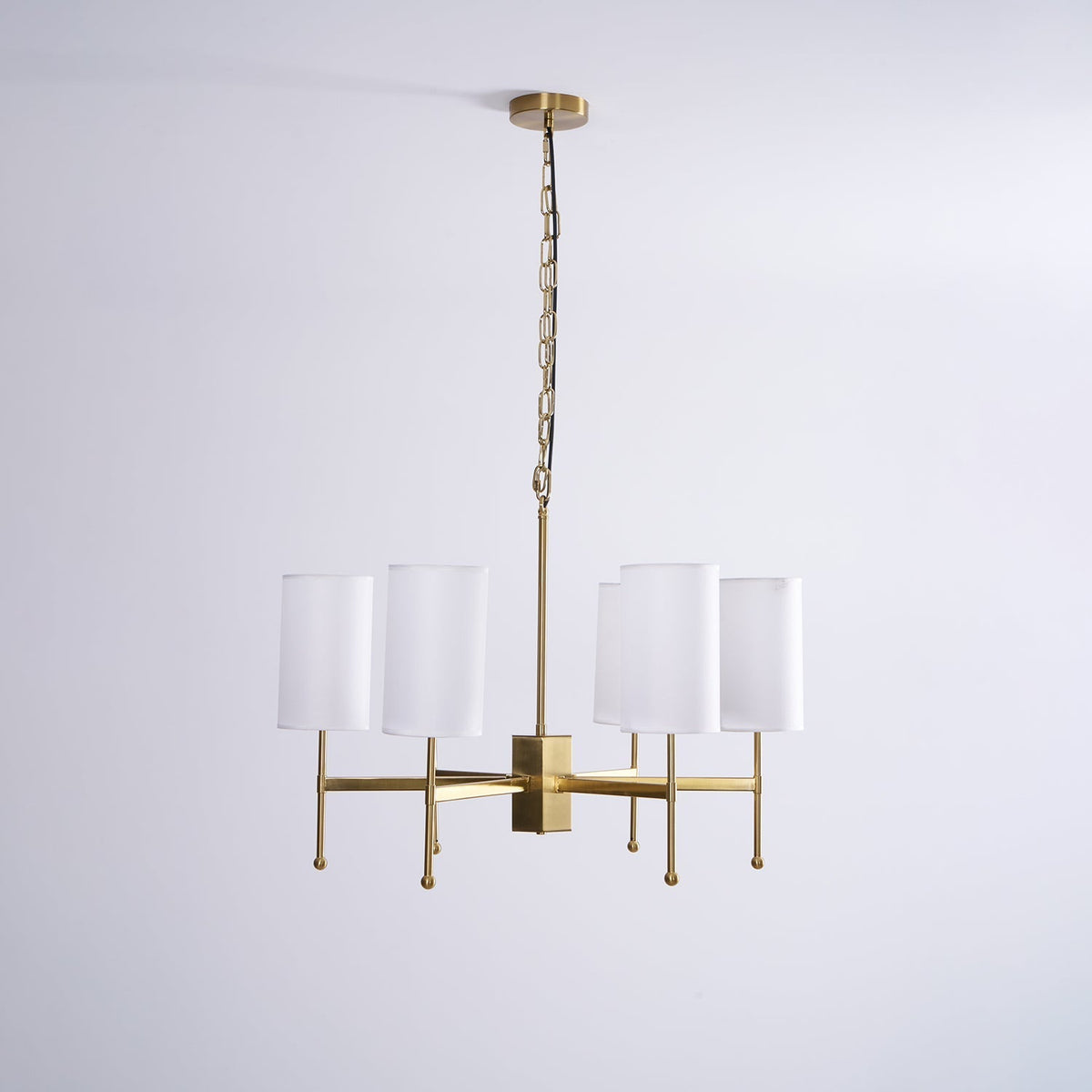 Ulcarisra Traditionele Vintage Kroonluchter van messing met Stoffen