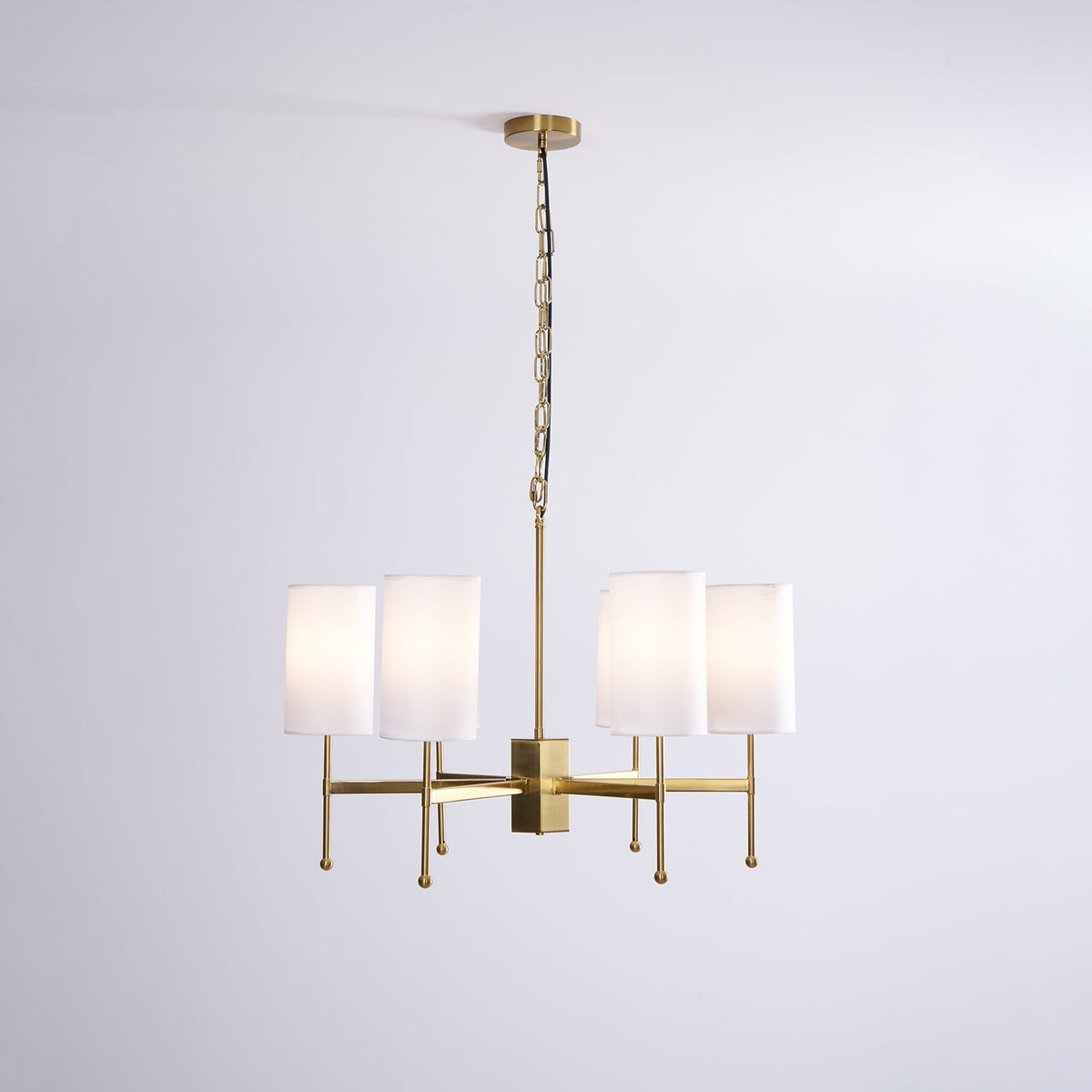 Ulcarisra Traditionele Vintage Kroonluchter van messing met Stoffen