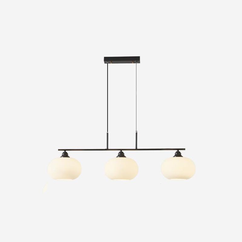 Hailie Retro Grote Plafondlamp Zwart Wit Metaal Woonkamer Keuken