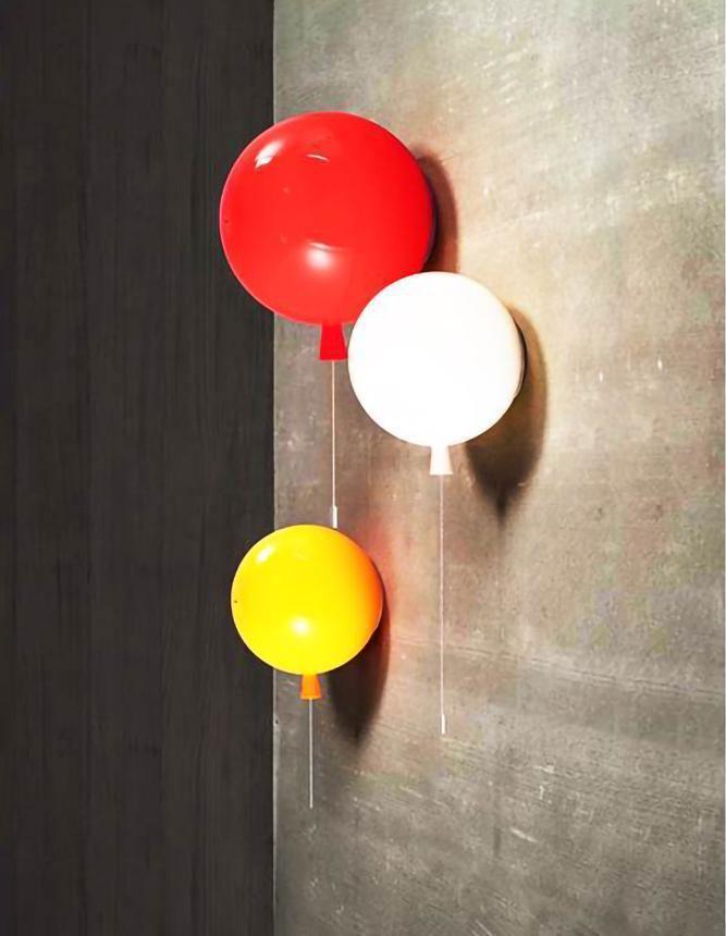 Kiri Vrolijk Dromerige ballonnen Kunststof Wandlamp