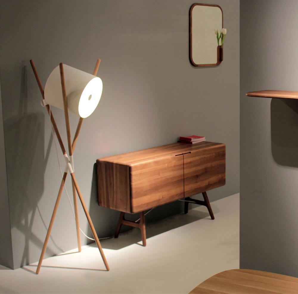 Syloena moderne houten vloerlamp