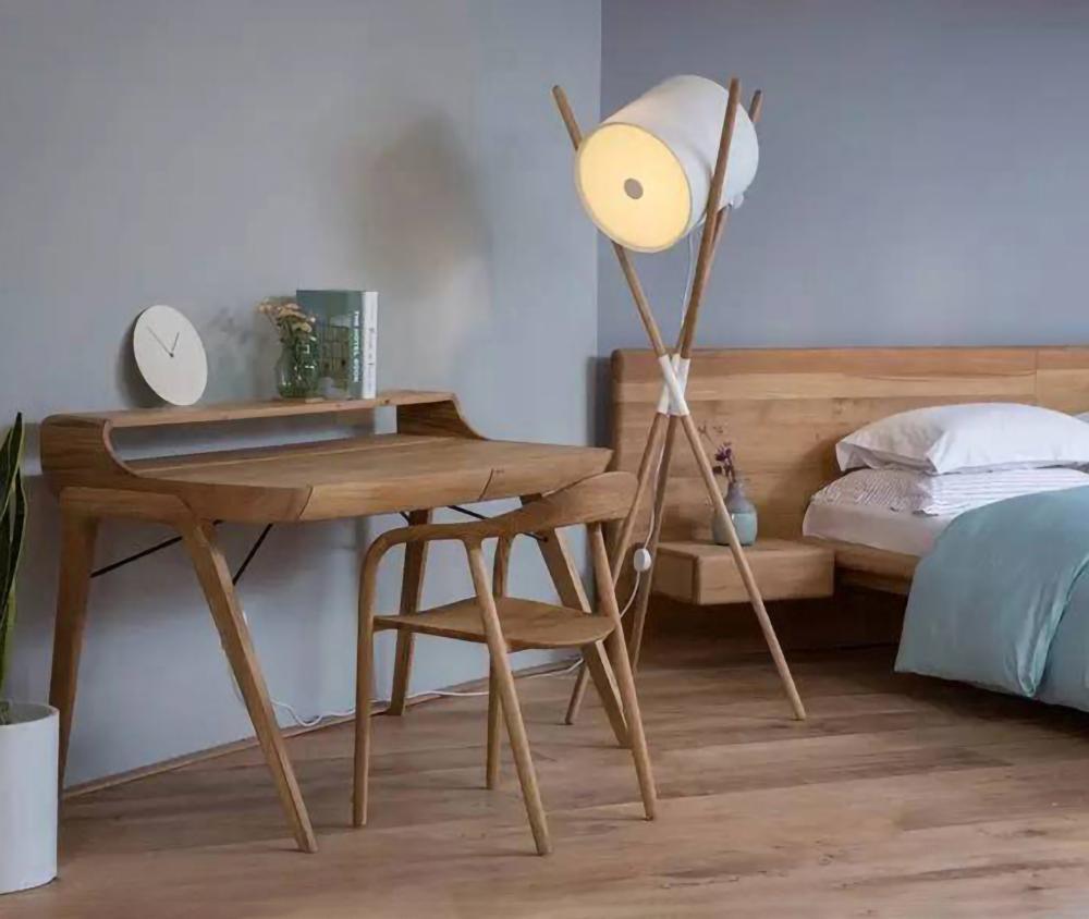 Syloena moderne houten vloerlamp