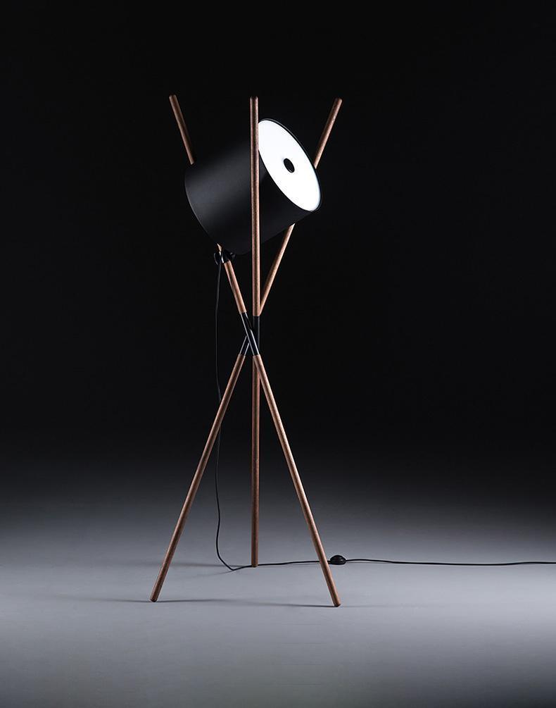 Syloena moderne houten vloerlamp