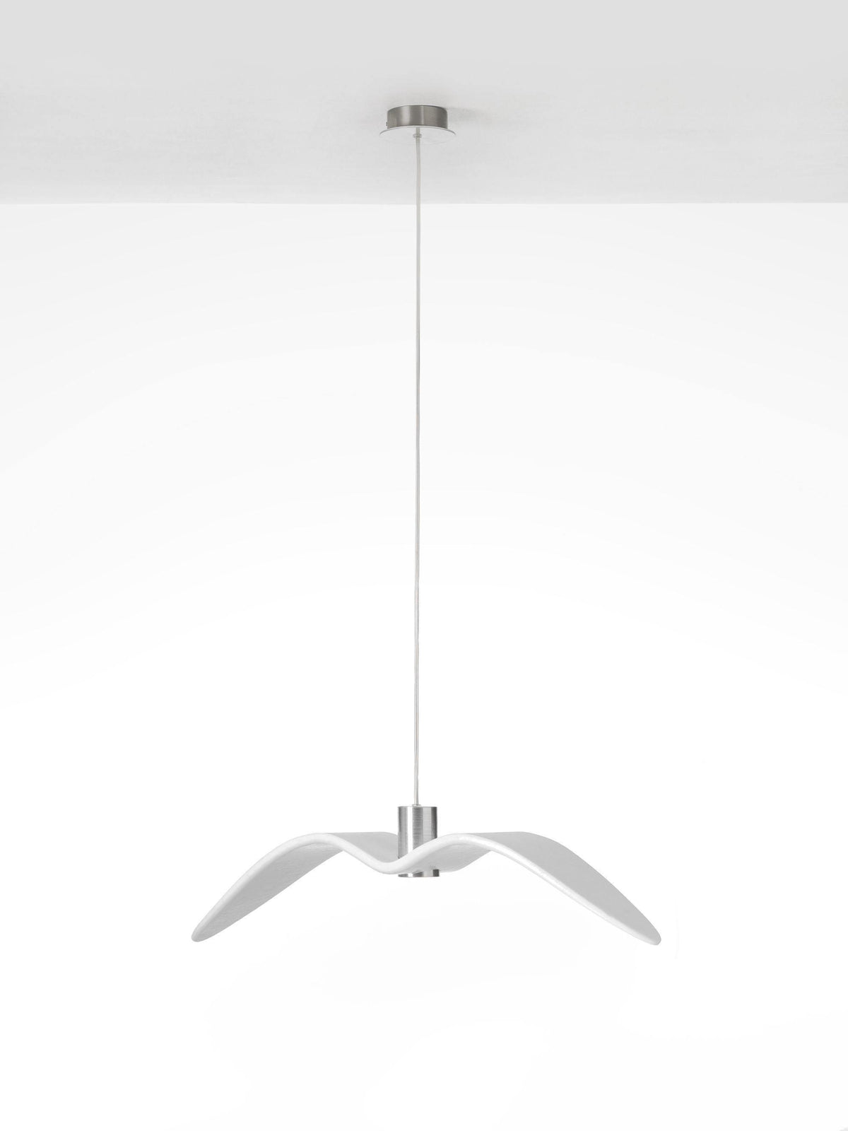 Ivoren hanglamp met vleugels voor woonkamer