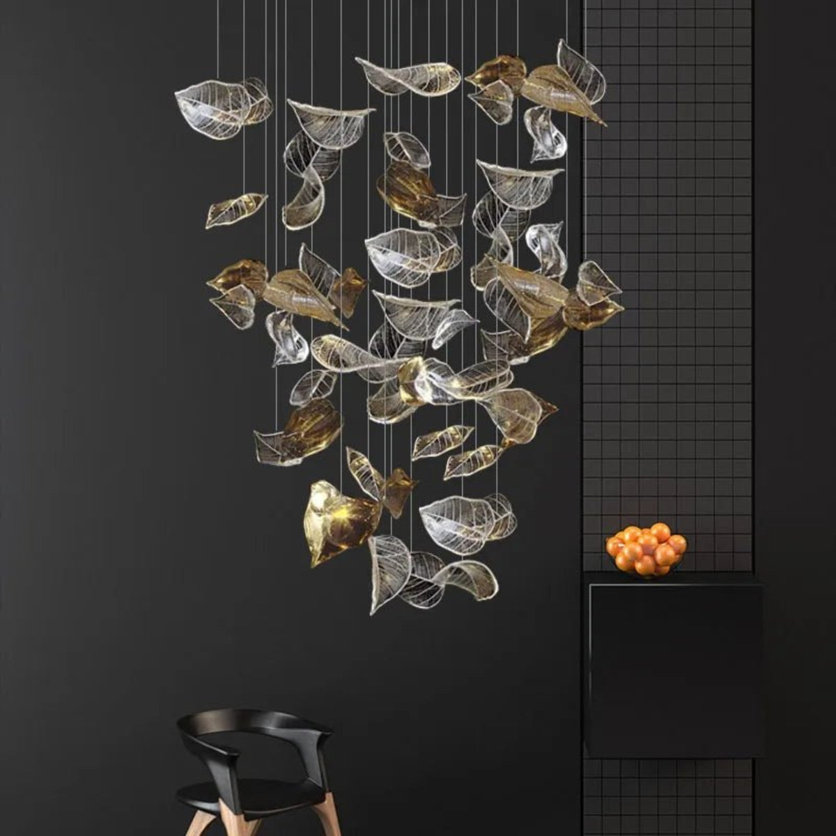 Darien Iridescent Leaf hanglamp