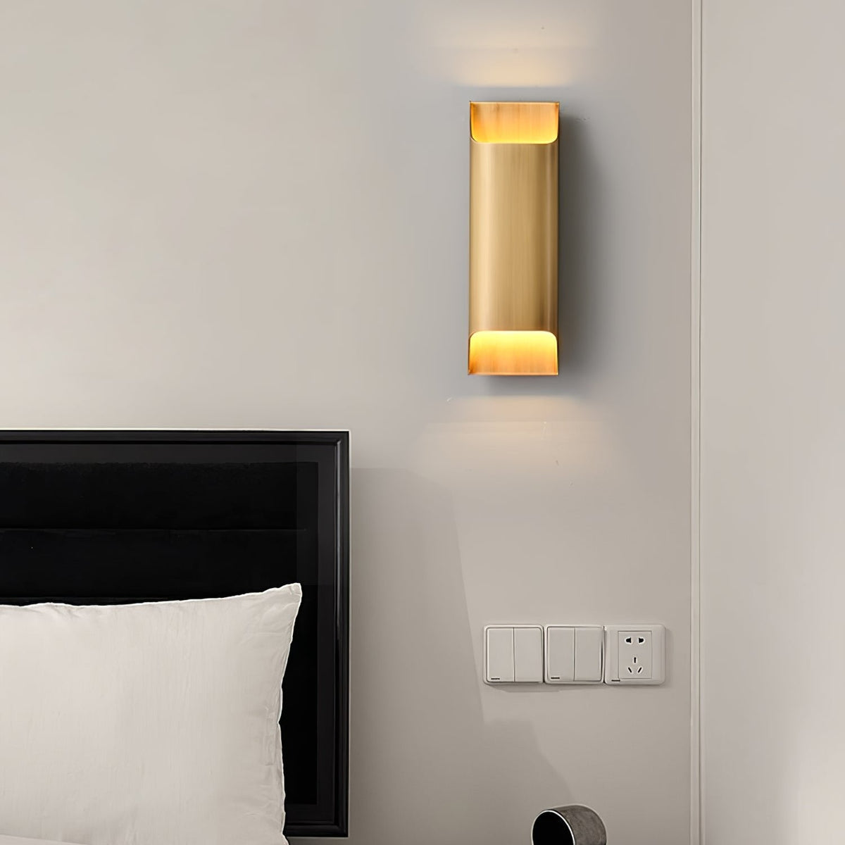Hardy wandlamp van messing