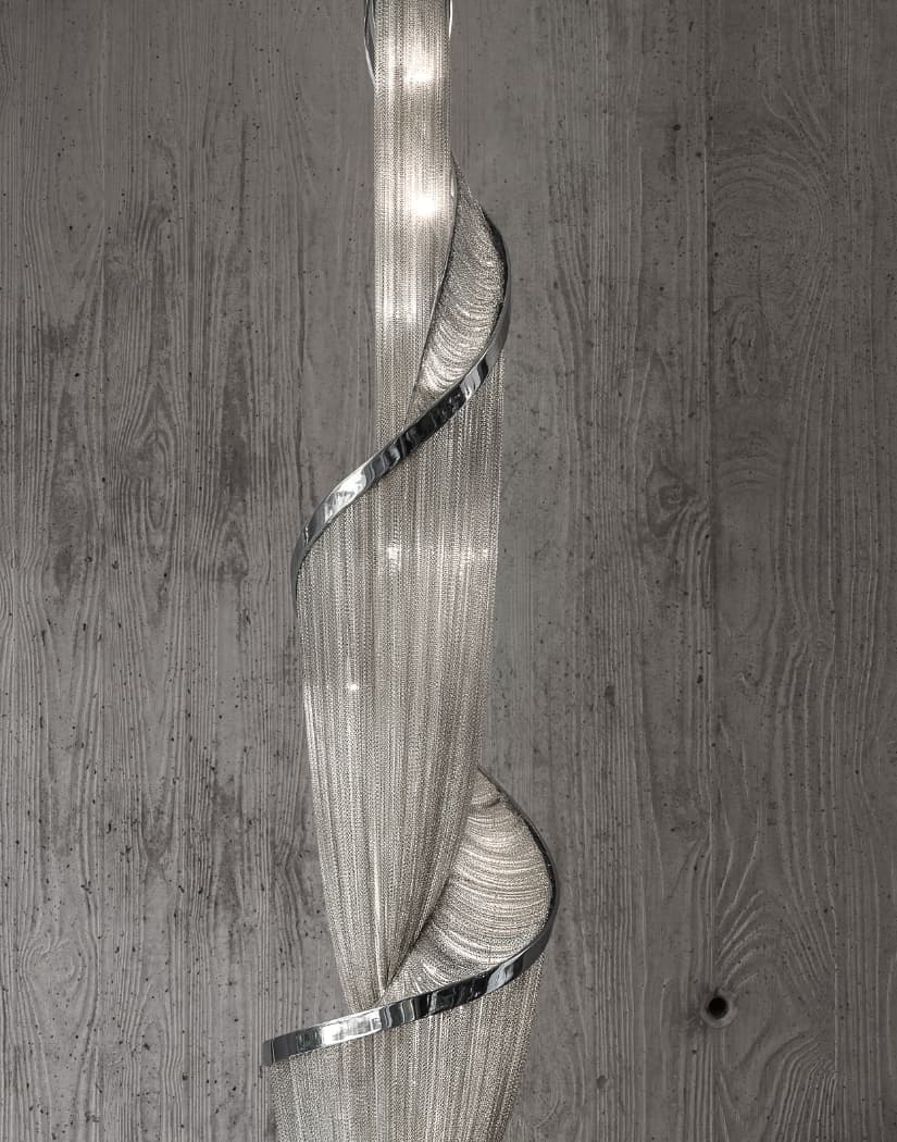 Renoian kroonluchter met spiraalketting