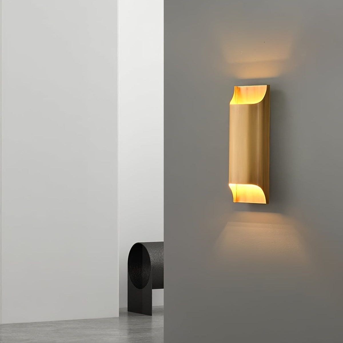 Hardy wandlamp van messing