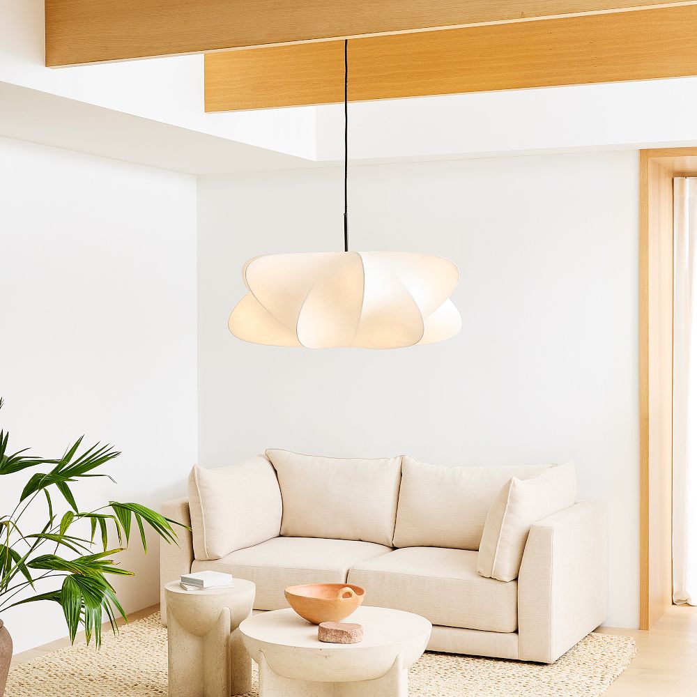 Luxe moderne hanglamp van zijde