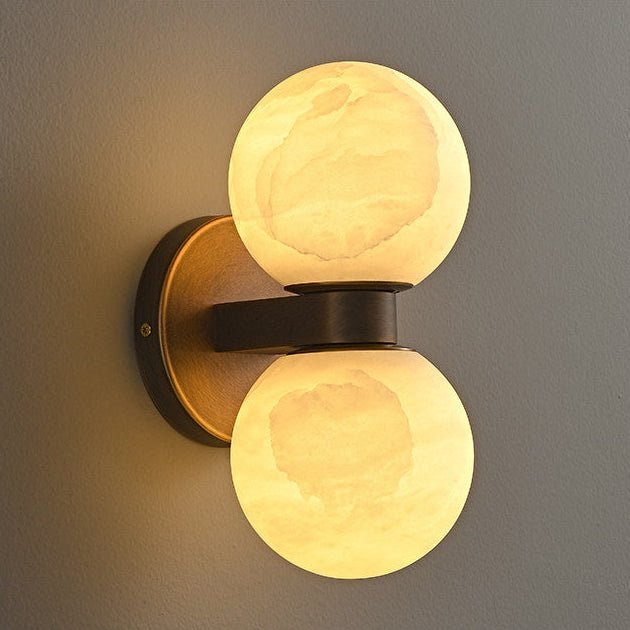 Lumenor albast Celestia Orb wandlamp