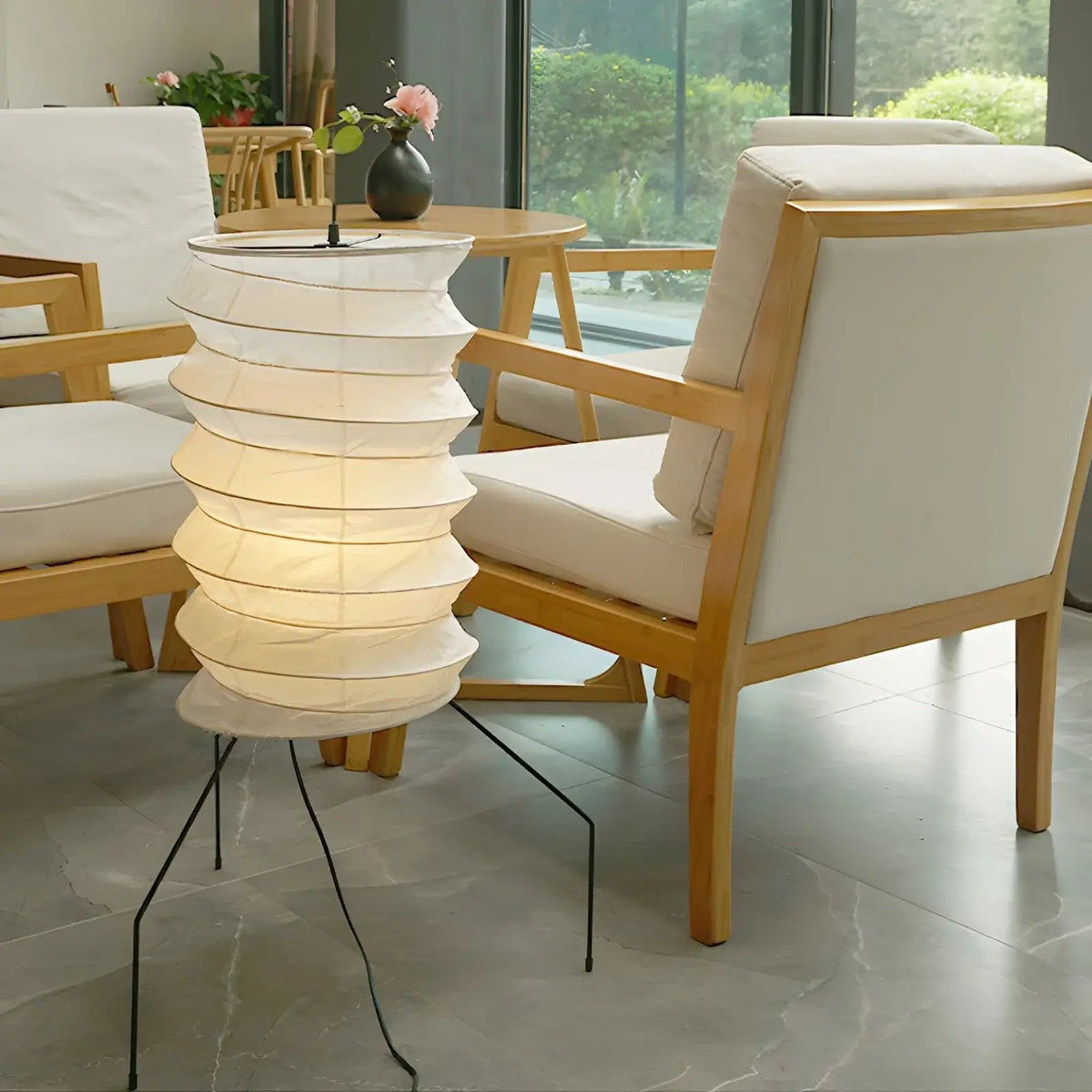 Felrn Minimalistische vloerlamp met rijstpapier