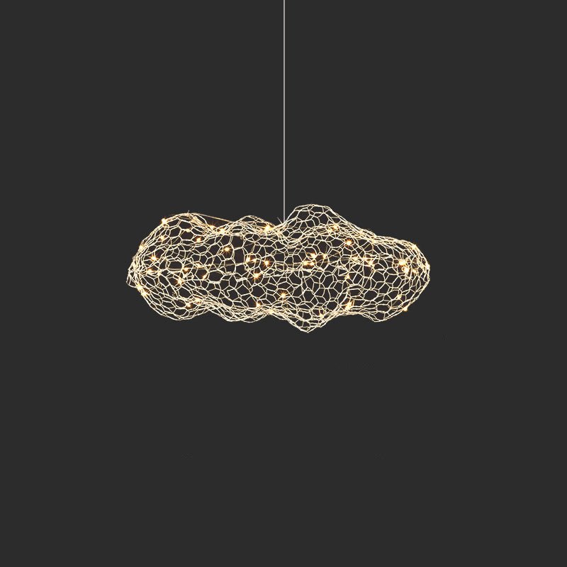 Rivelaine Golden Cloud Weave hanglamp goudkleurig