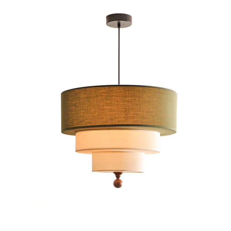 Calderin hanglamp met drie lagen van stoffen