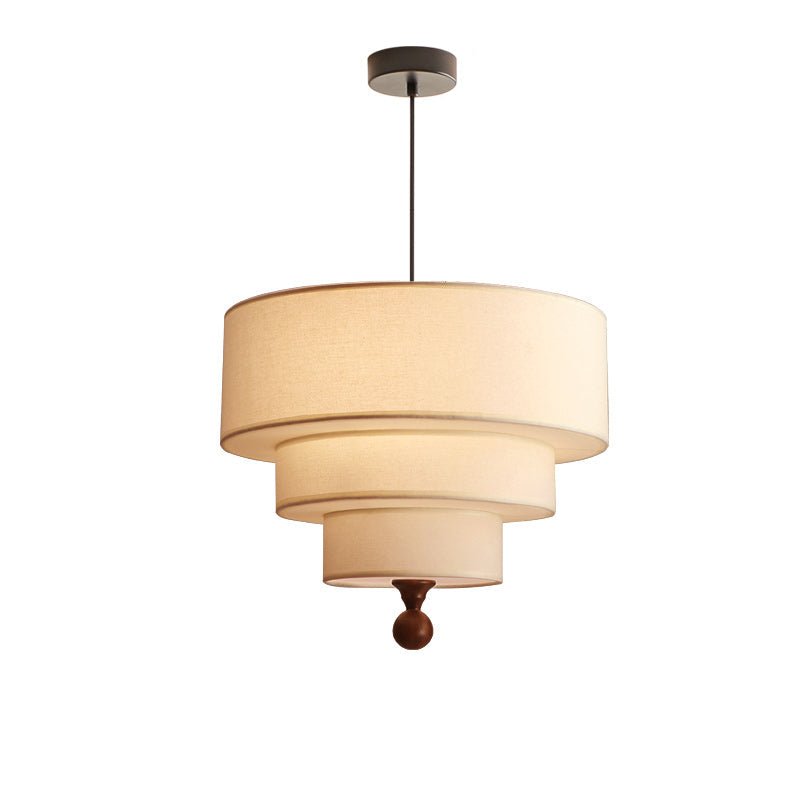 Calderin hanglamp met drie lagen van stoffen