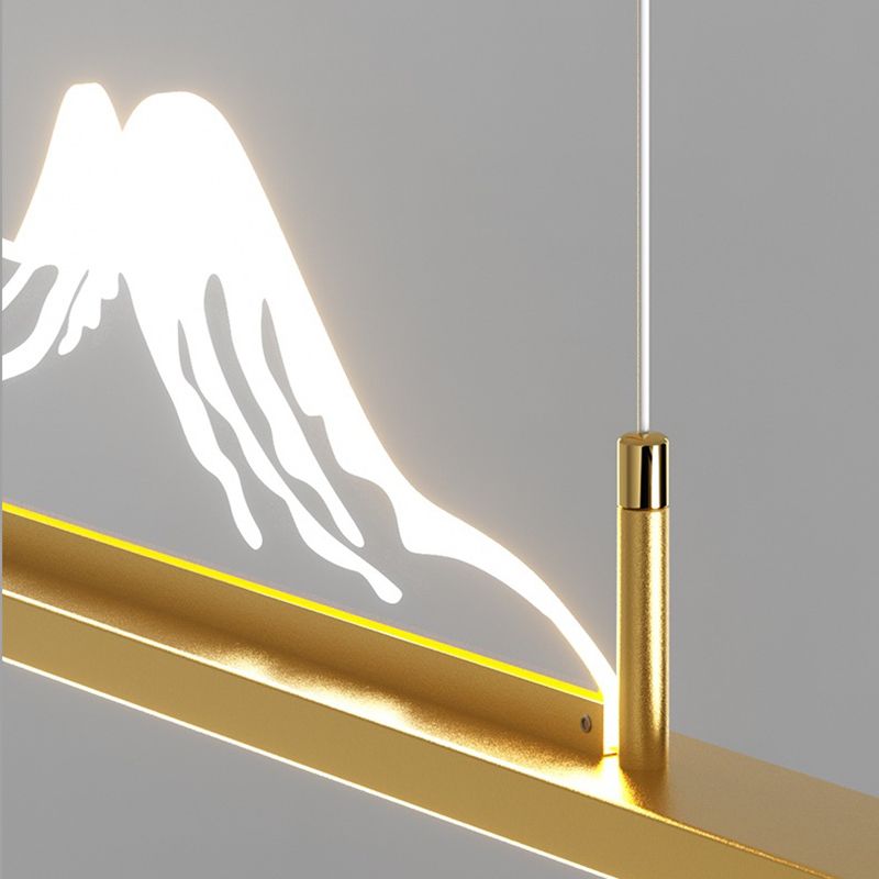 Louise Designer Moderne Hanglamp Zwart/ Goud Metaal/Acryl Slaapkamer
