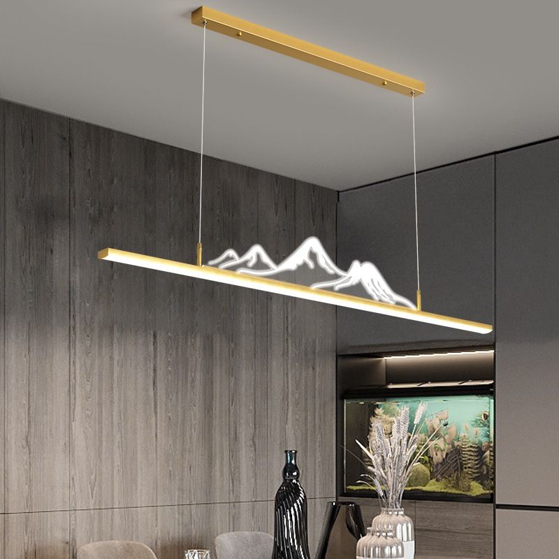 Louise Designer Moderne Hanglamp Zwart/ Goud Metaal/Acryl Slaapkamer