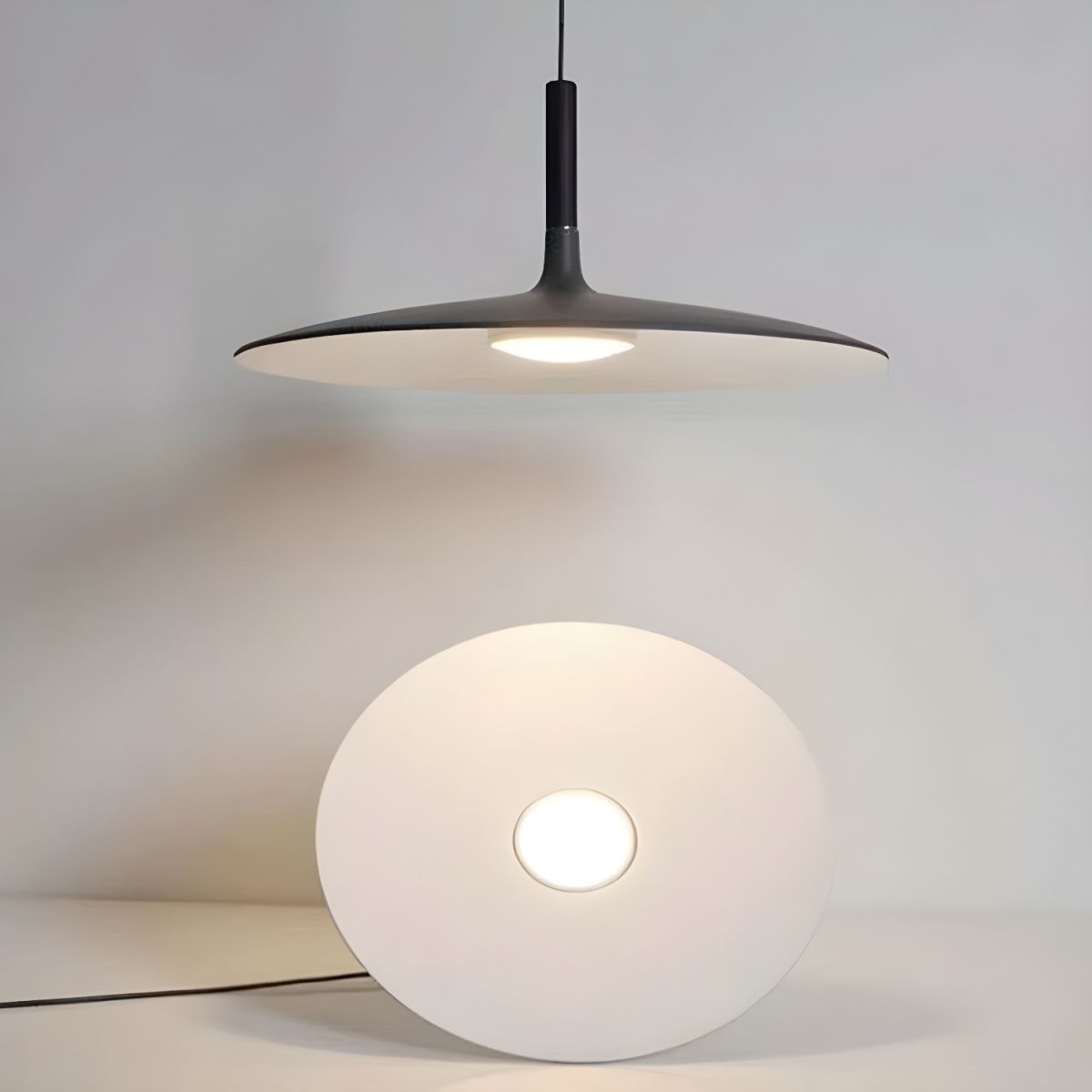 Ardinena hanglamp aluminium platte schijf