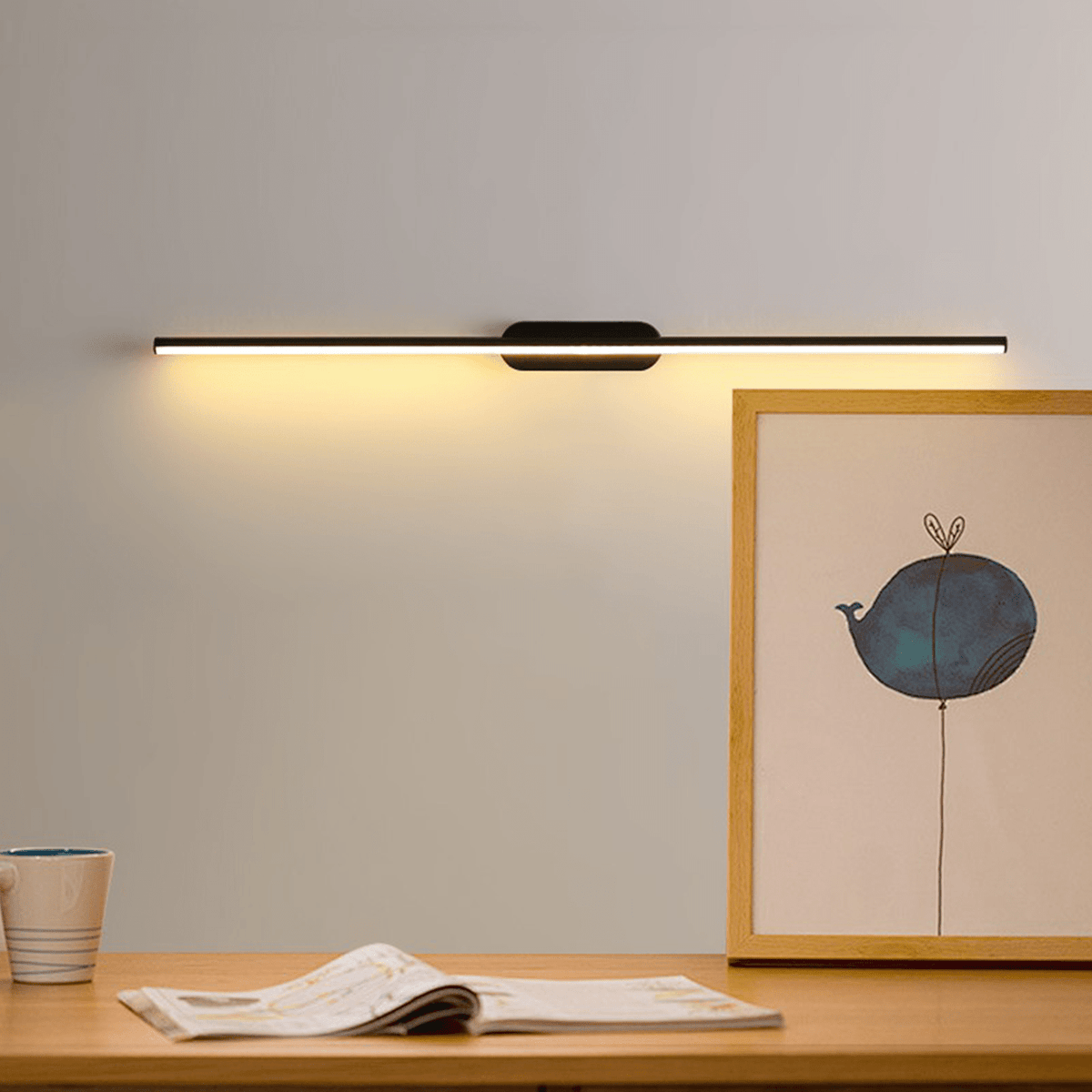 Qirma Zwart Slim Lineair Minimalistische wandlamp