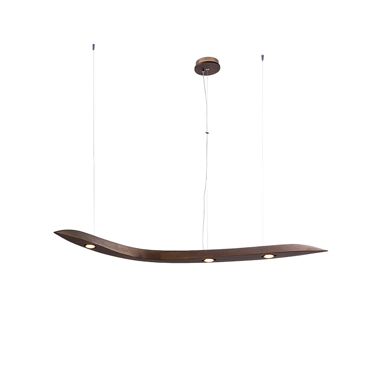 Queral Flow Minimalistische hanglamp van hout