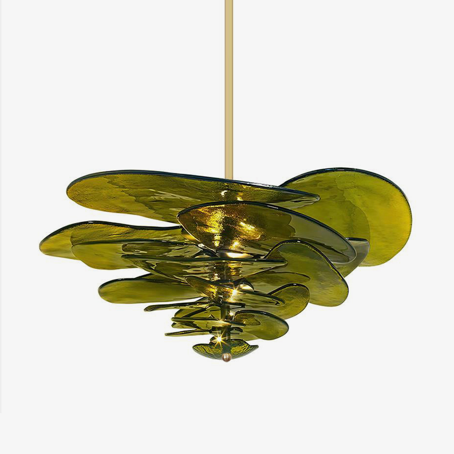Crivs Kroonluchter Goud Murano-glas Bloemblaadjes Luxe