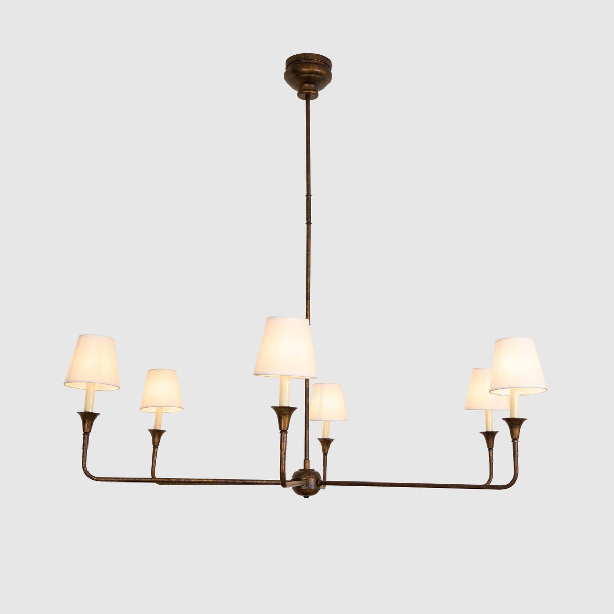 Lioroelia hanglamp zwart kaars afgeplat