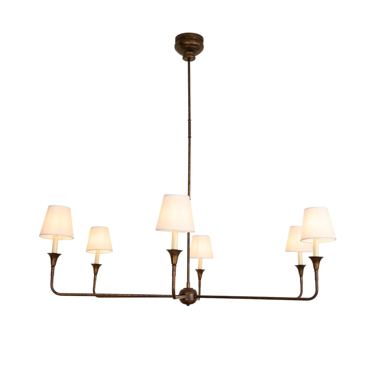 Lioroelia hanglamp zwart kaars afgeplat