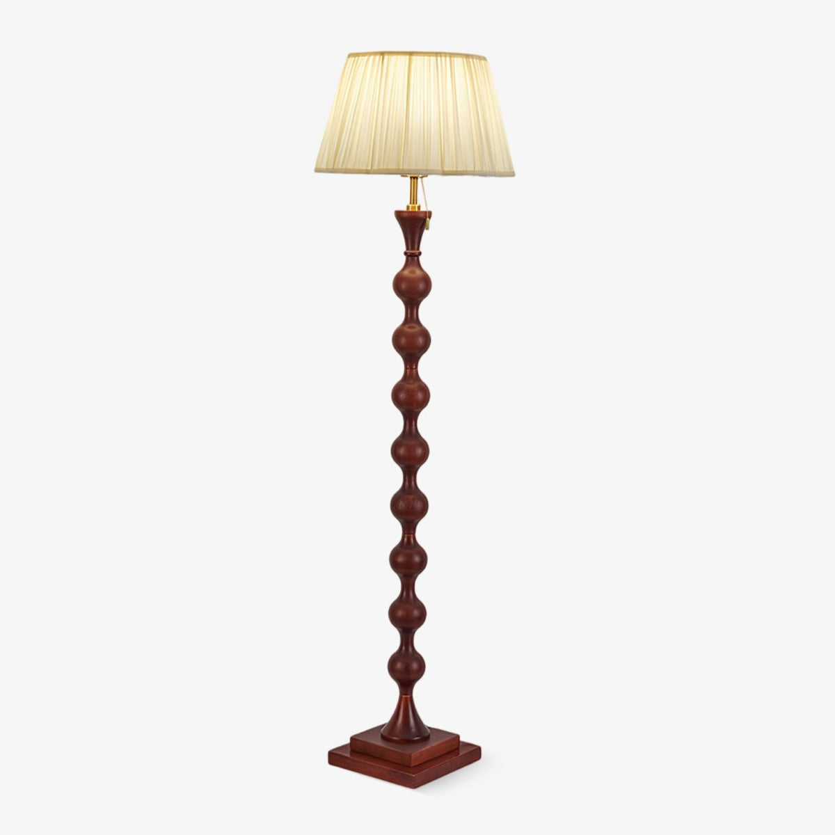 Celon Houten Stoffen Vintage vloerlamp