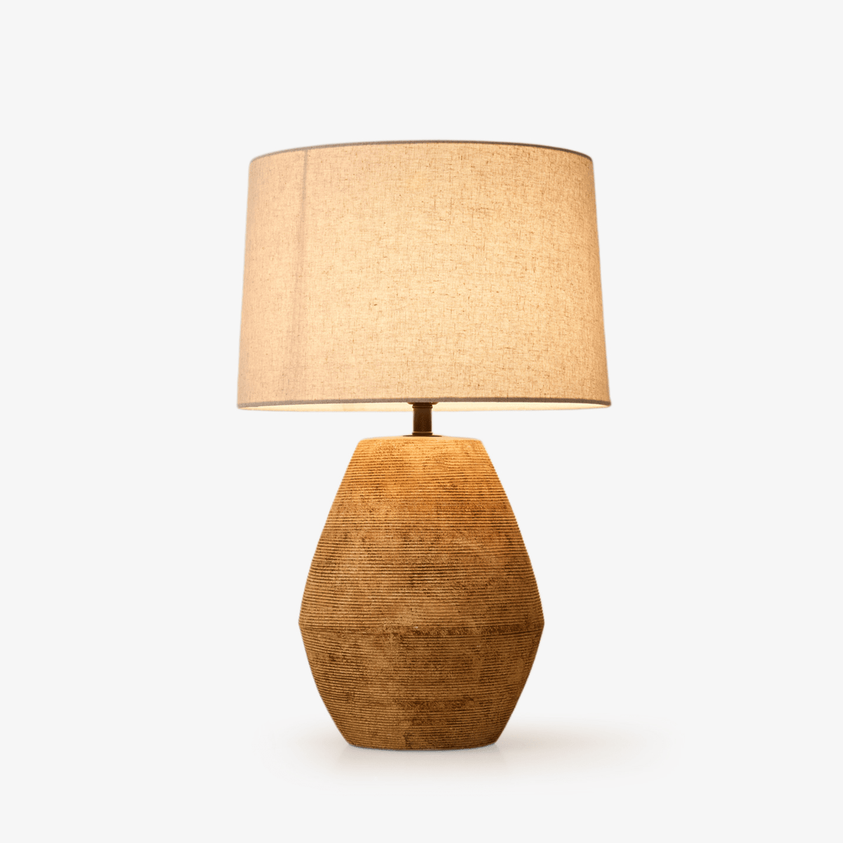 Textured Terracotta Toned tafellamp