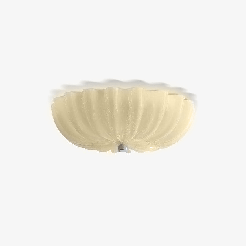 Urelis plafondlamp Murano-glas geblazen schelpvorm