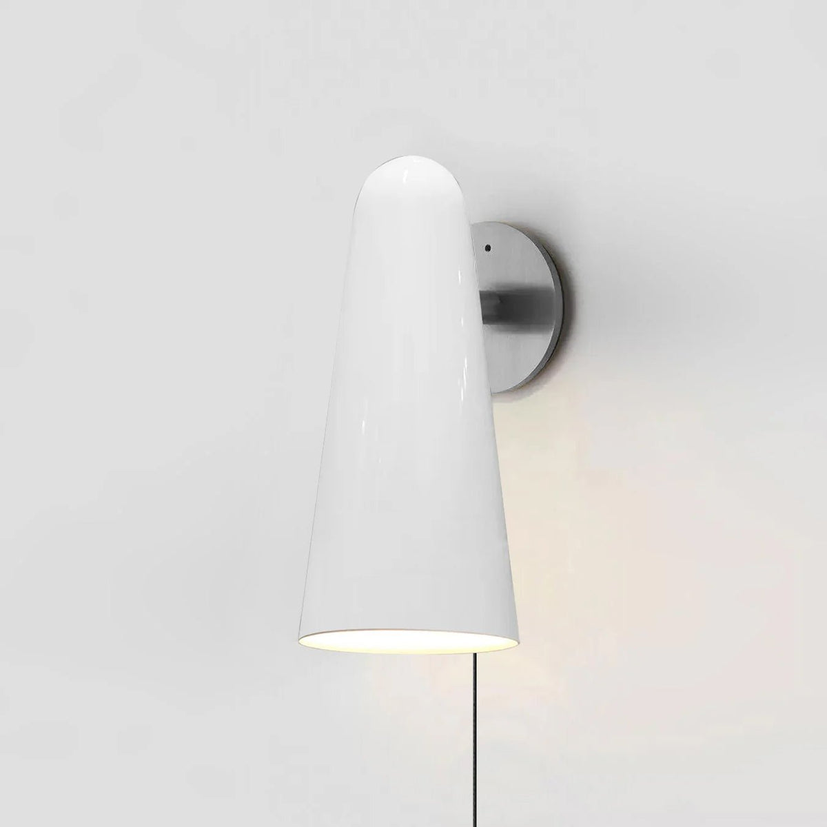 Velivira conische glazen wandlamp