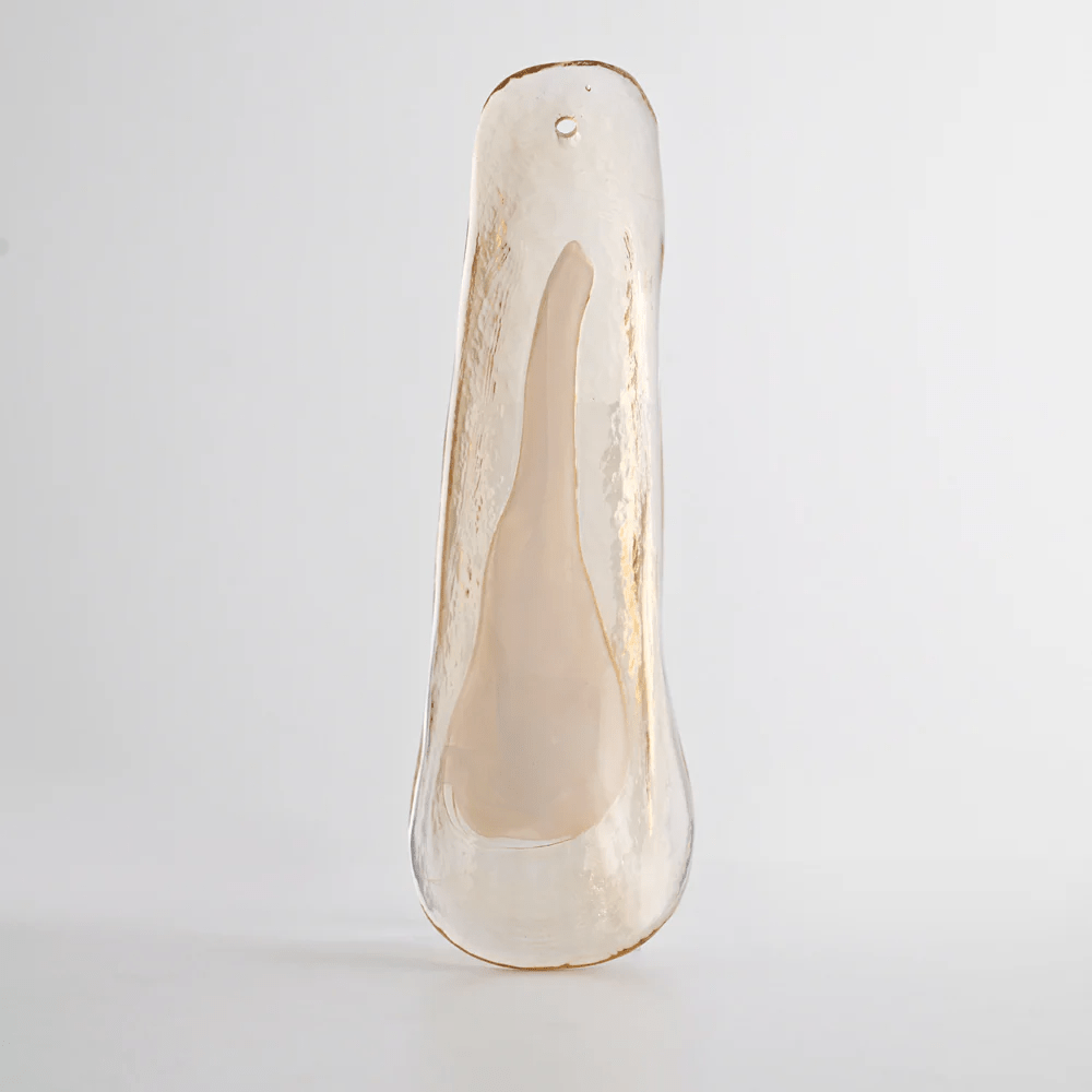 Elvess Kroonluchter Murano-glasblad Goudkleurig