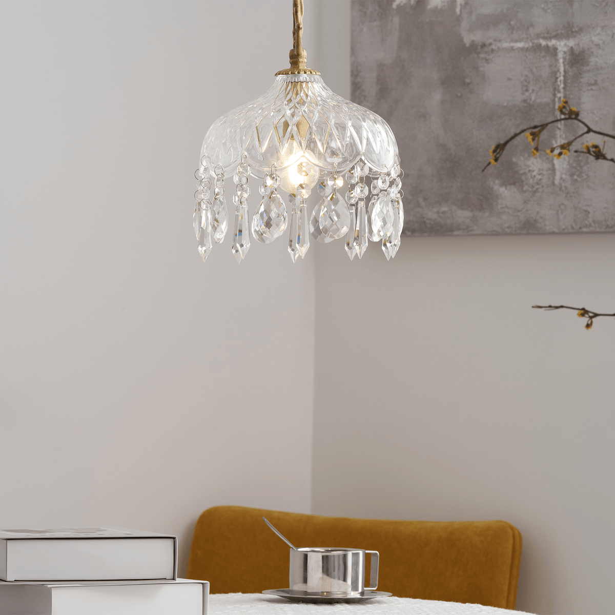 Moka kristal Vintage hanglamp