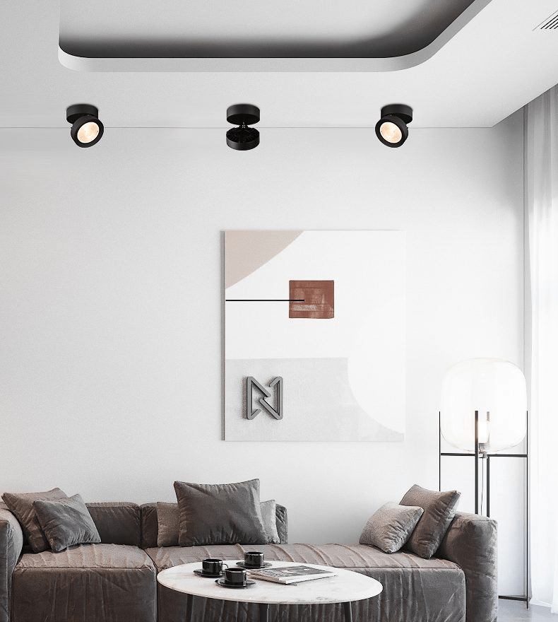 Kex LED-plafondlamp rond draaibaar verstelbaar