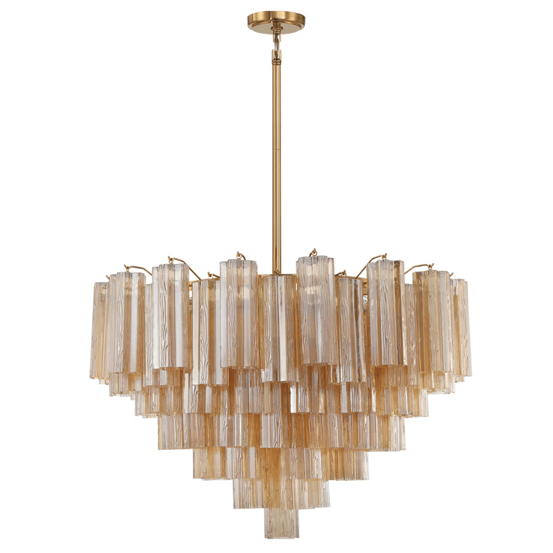 Bop kroonluchter Virella Murano-glasbuis luxe
