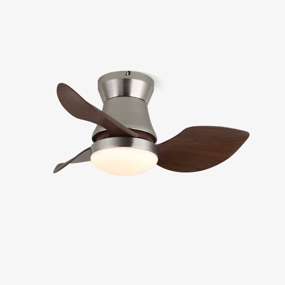 Airlume Moderne plafondventilator met verlichting van walnoothout