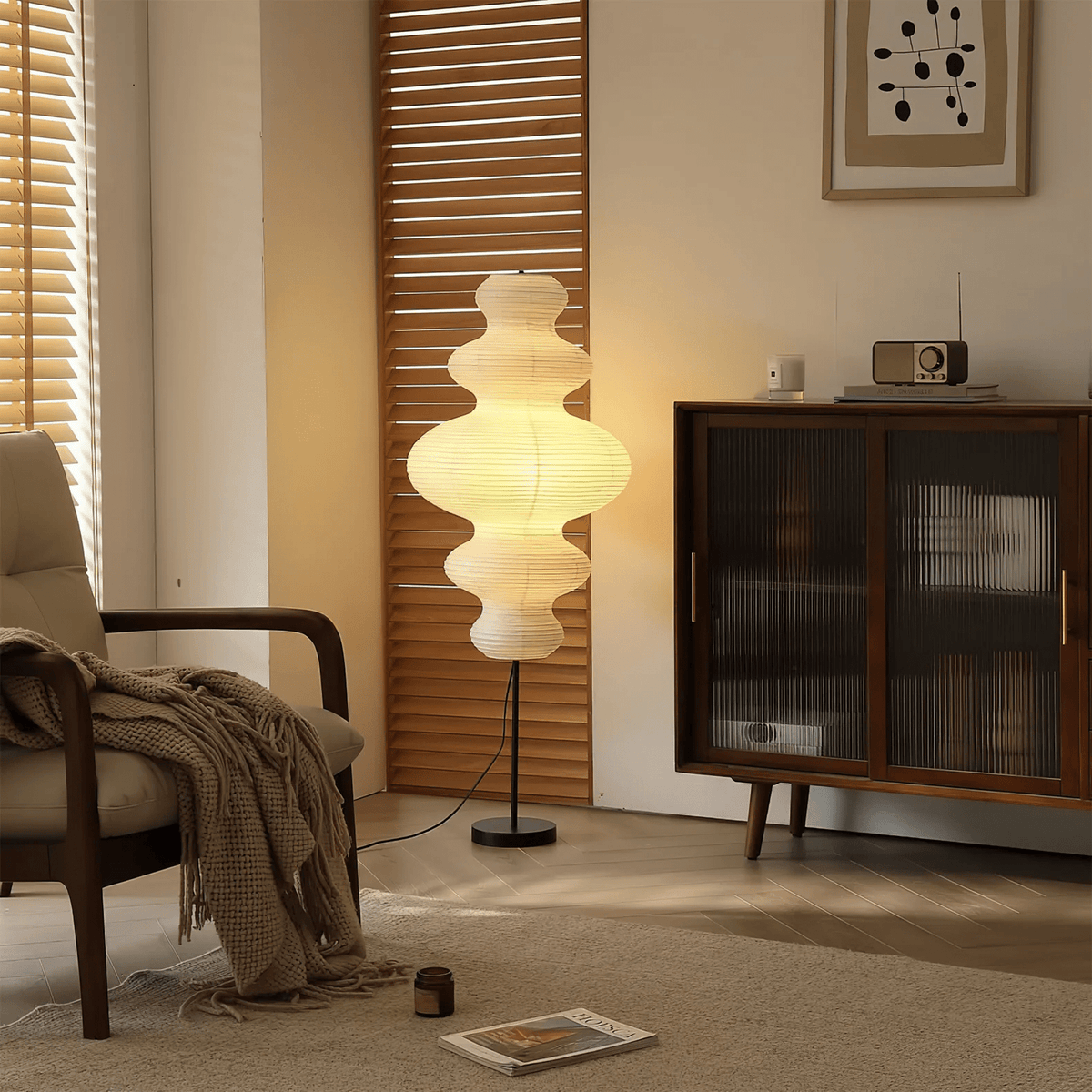 Vels Paper Scandinavische vloerlamp