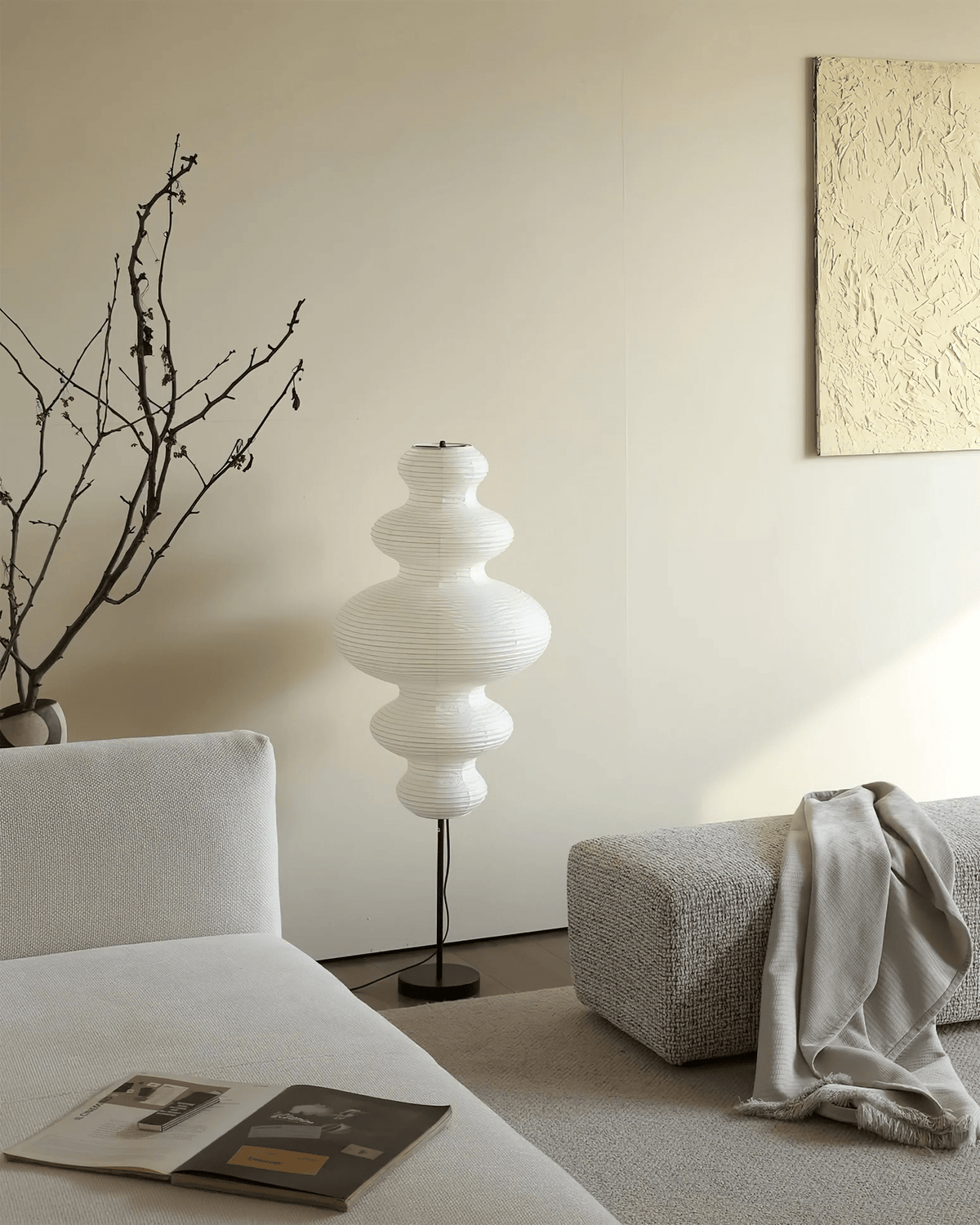 Vels Paper Scandinavische vloerlamp