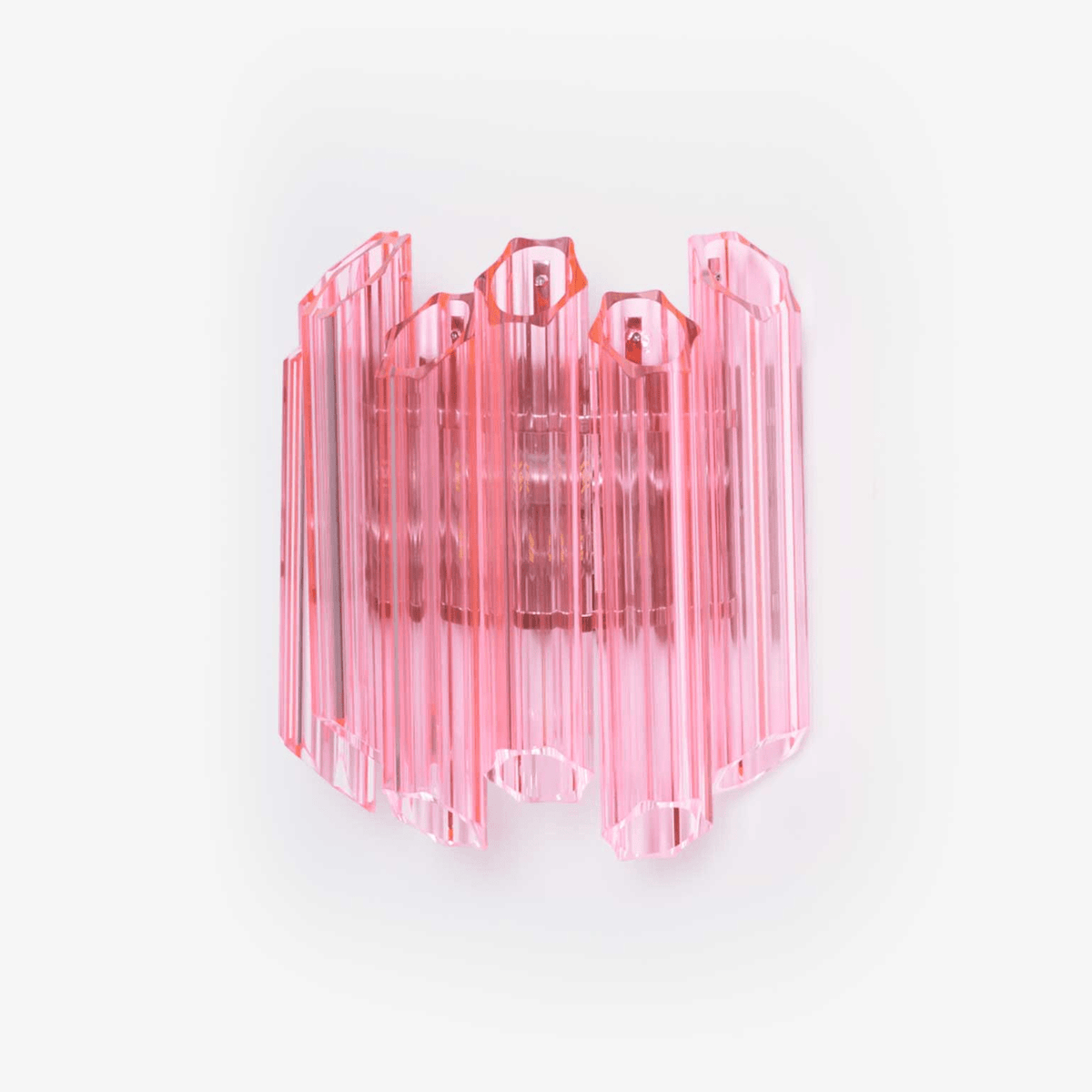 Aurora wandlamp Roze Murano-glasbuis