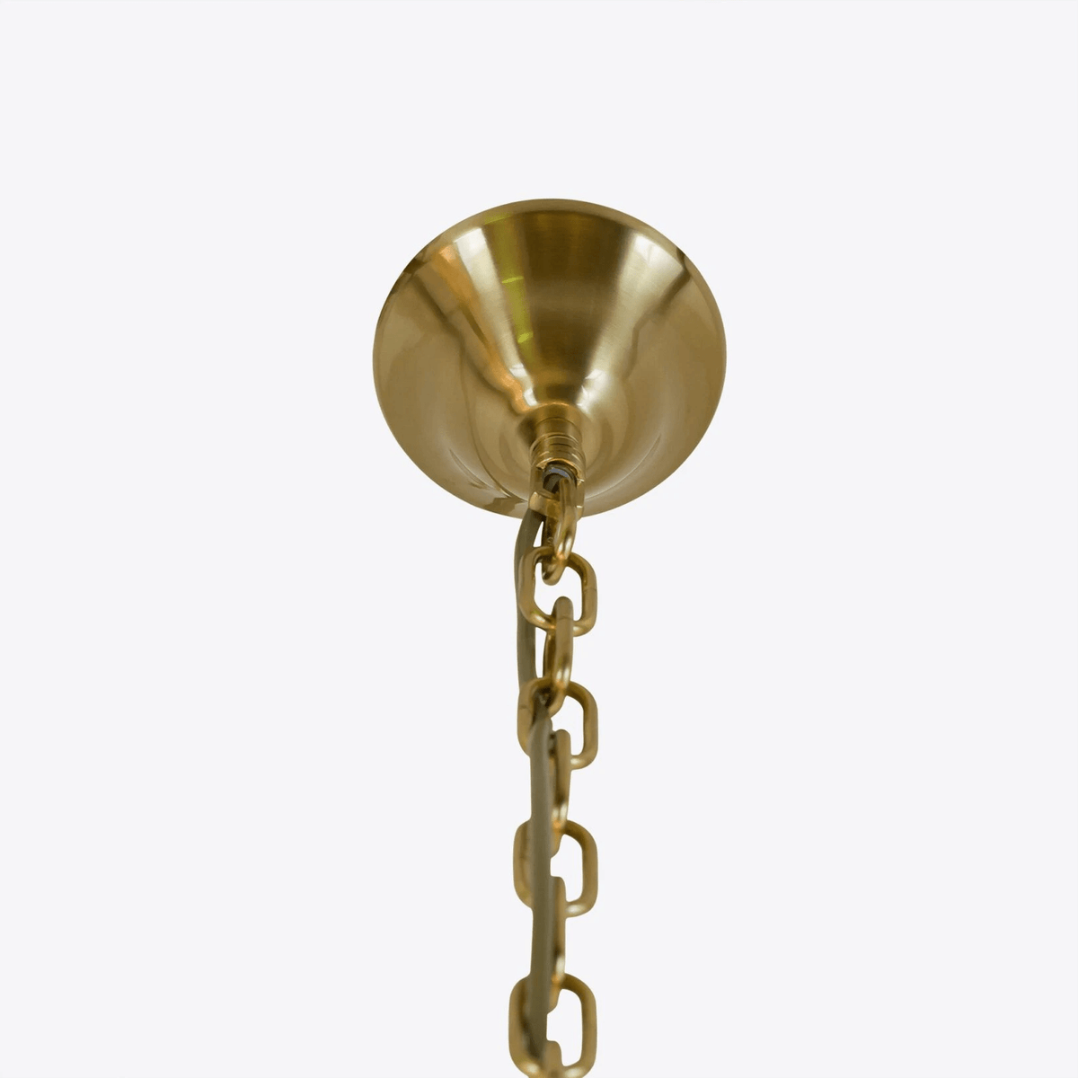 Celenella Kroonluchter van glas Cilinder Amberglas Elegante Goudkleurige Afwerking