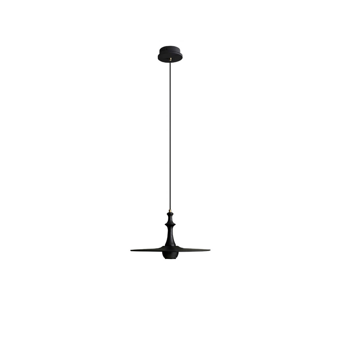 Spindle houten hanglamp met draaiend ontwerp