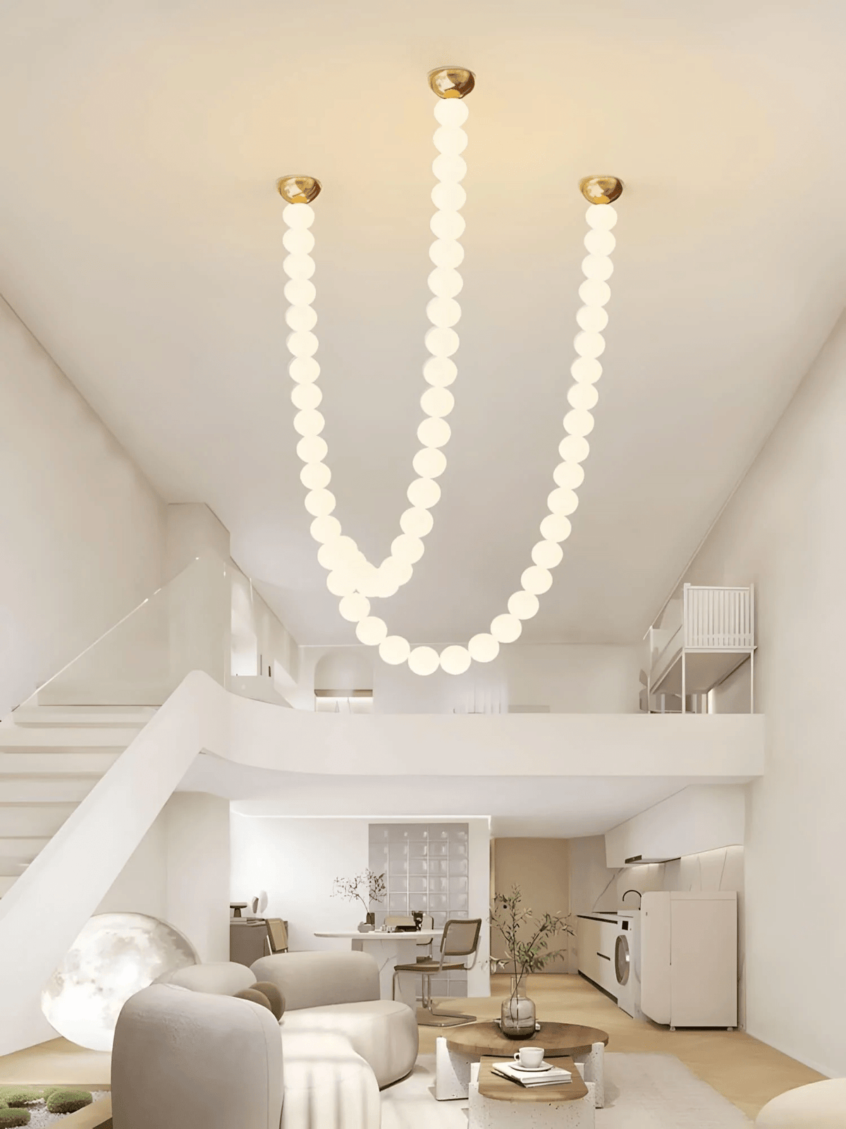 PearlCascade kroonluchter van glasparels