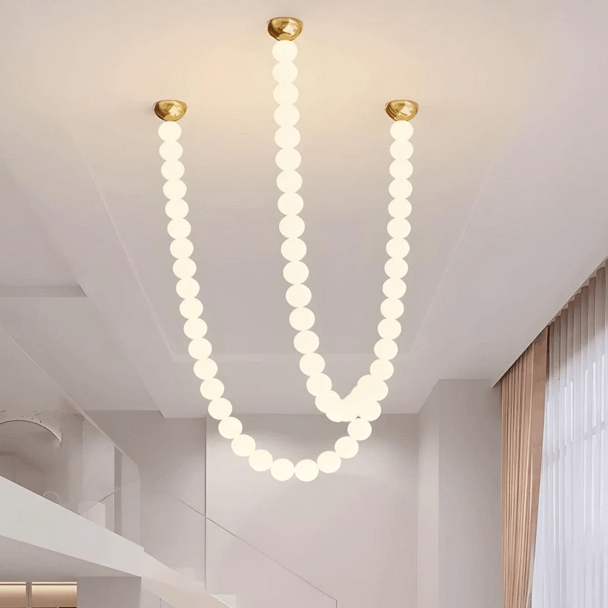PearlCascade kroonluchter van glasparels