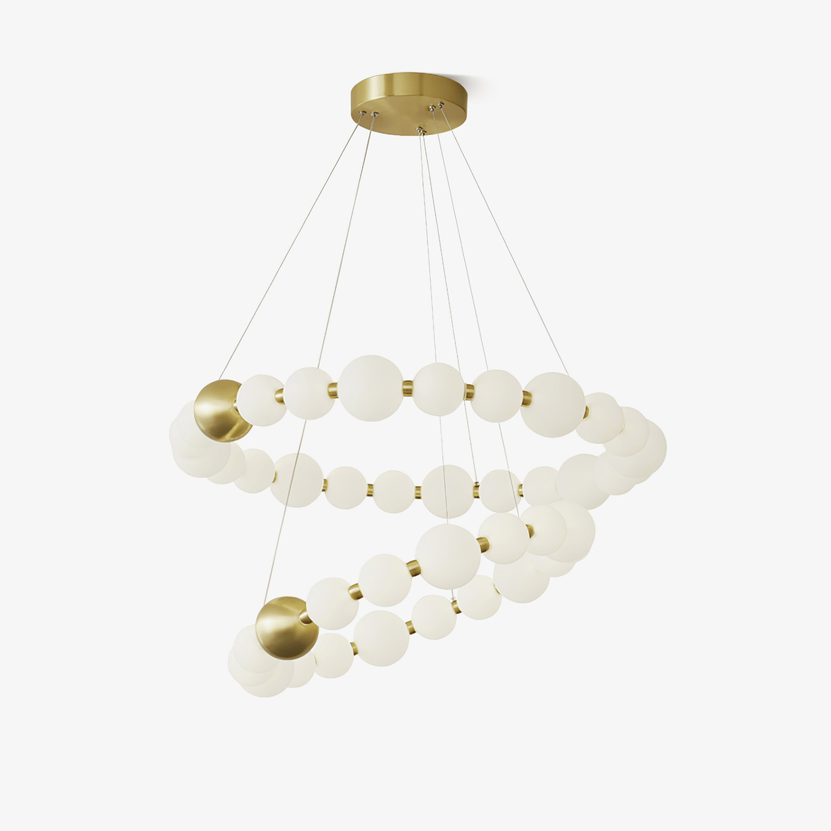 Hevrin elegantie Art Pearls Plastic Kroonluchter