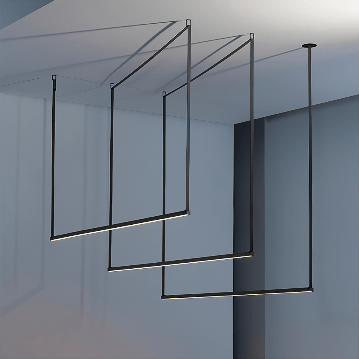 Gideon Minimalistische hanglamp met lineaire vormgeving